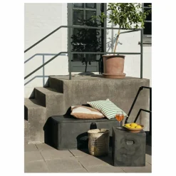 Tabouret en fibre d'argile Fiber | Charbon