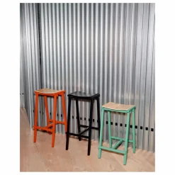 Tabouret Haut 75 cm Taburete 8 | Noir