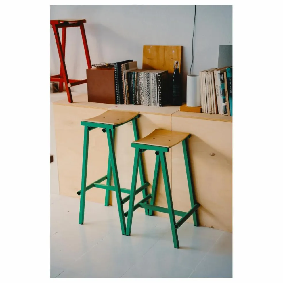 Tabouret Haut 65 cm Taburete 8 | Vert