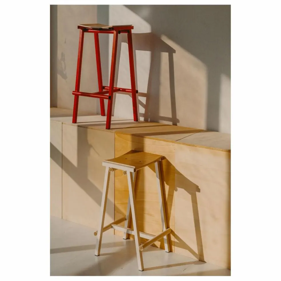 Tabouret Haut 65 cm Taburete 8 | Ivoire