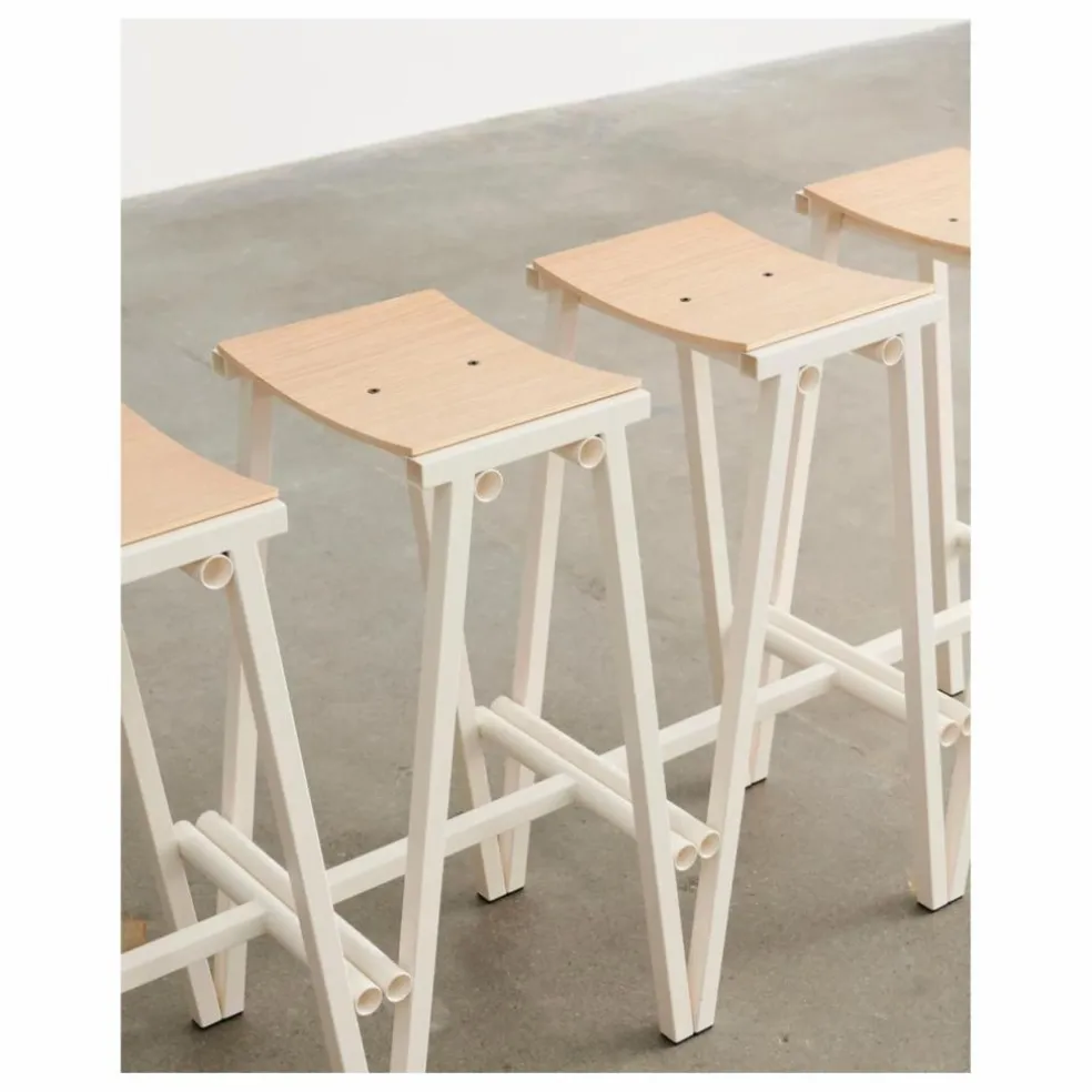 Tabouret Haut 65 cm Taburete 8 | Ivoire