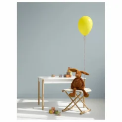 Tabouret junior Camp en chêne et toile