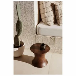 Tabouret Spin en bois FSC | Brun