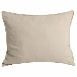 Taie d'oreiller en mousseline de coton | Olive