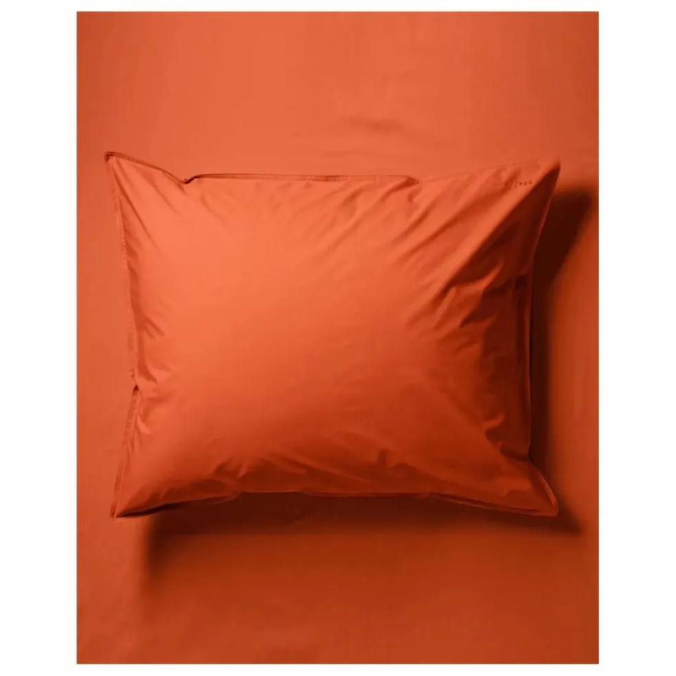 Taie d'oreiller en percale organique - Poppy Orange | Orange