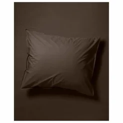 Taie d'oreiller en percale organique - Coffee Brown | Café