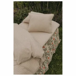 Taie d'oreiller Gingham Sky | Bleu ciel