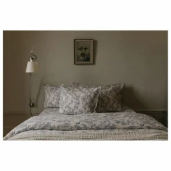Taie d'oreiller Jardim en mousseline de coton | Cobalt