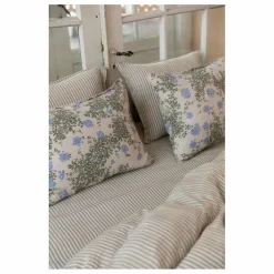 Taie d'oreiller Plumbago en coton bio | Bleu