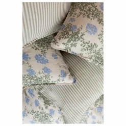 Taie d'oreiller Plumbago en coton bio | Bleu