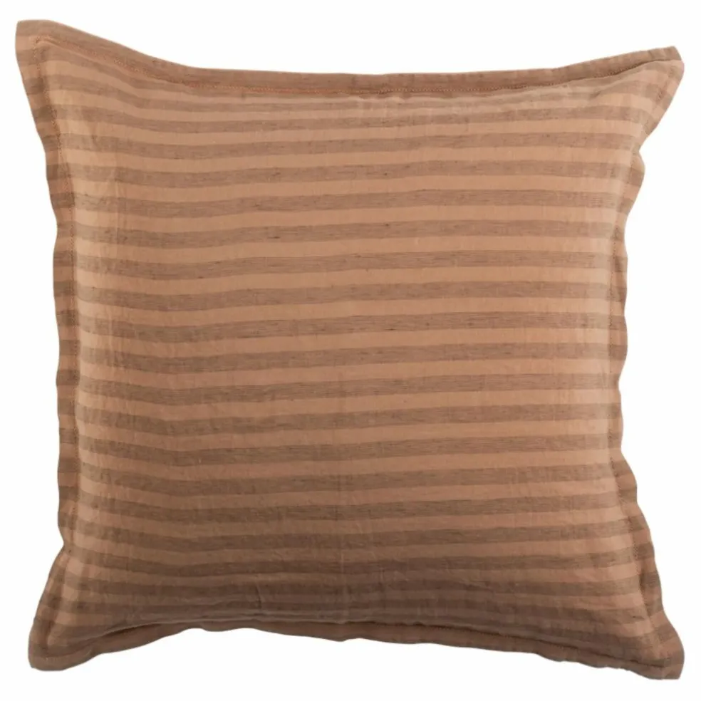 Taie d'oreiller Sandhills en lin | Brun roux