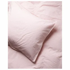 Taie d'oreiller Striped en Coton Bio - Set de 2 | Rose