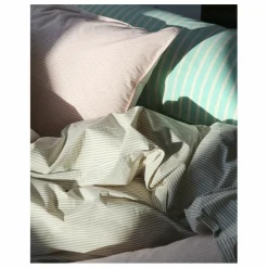 Taie d'oreiller Striped en Coton Bio - Set de 2 | Rose