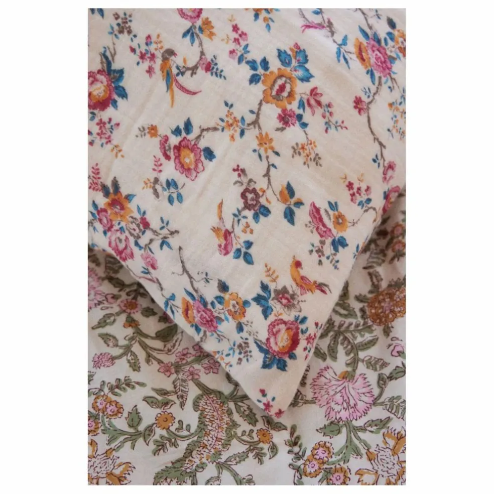 Taie d'oreiller Valerie en coton bio | Crème