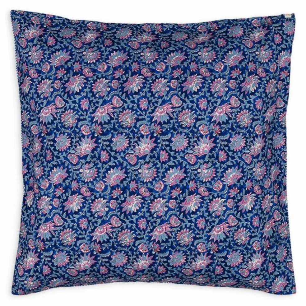 Taie d'oreiller Valerie en coton bio | Bleu foncé