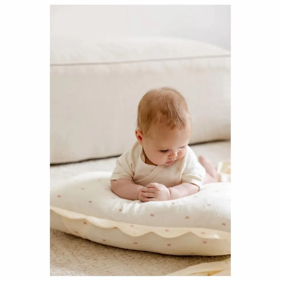 Taies d'oreiller Ribbon en coton bio - Set de 2 | Ecru