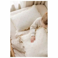 Taies d'oreiller Ribbon en coton bio - Set de 2 | Ecru