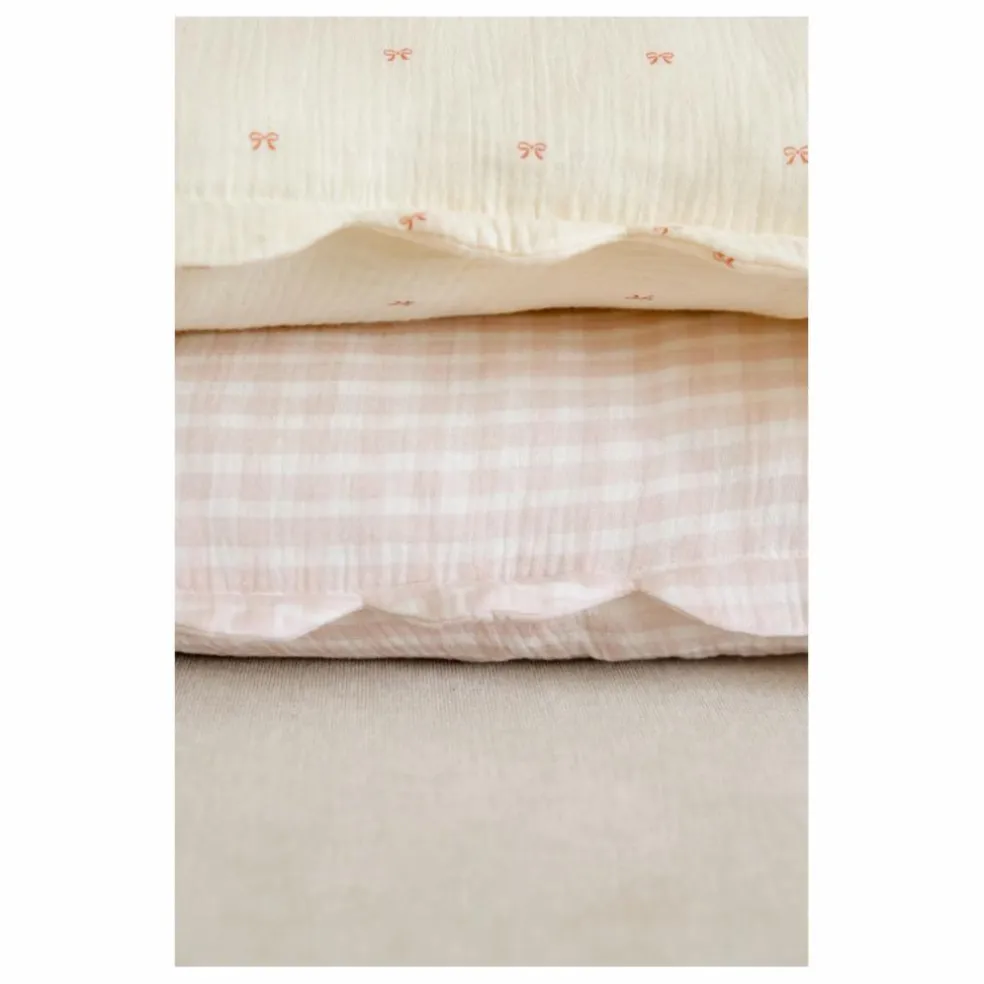 Taies d'oreiller Rosewater en coton bio - Set de 2 | Rose pâle