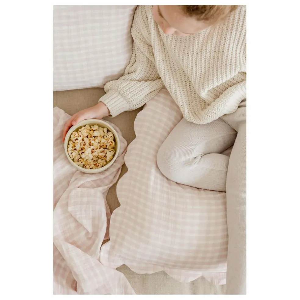 Taies d'oreiller Rosewater en coton bio - Set de 2 | Rose pâle