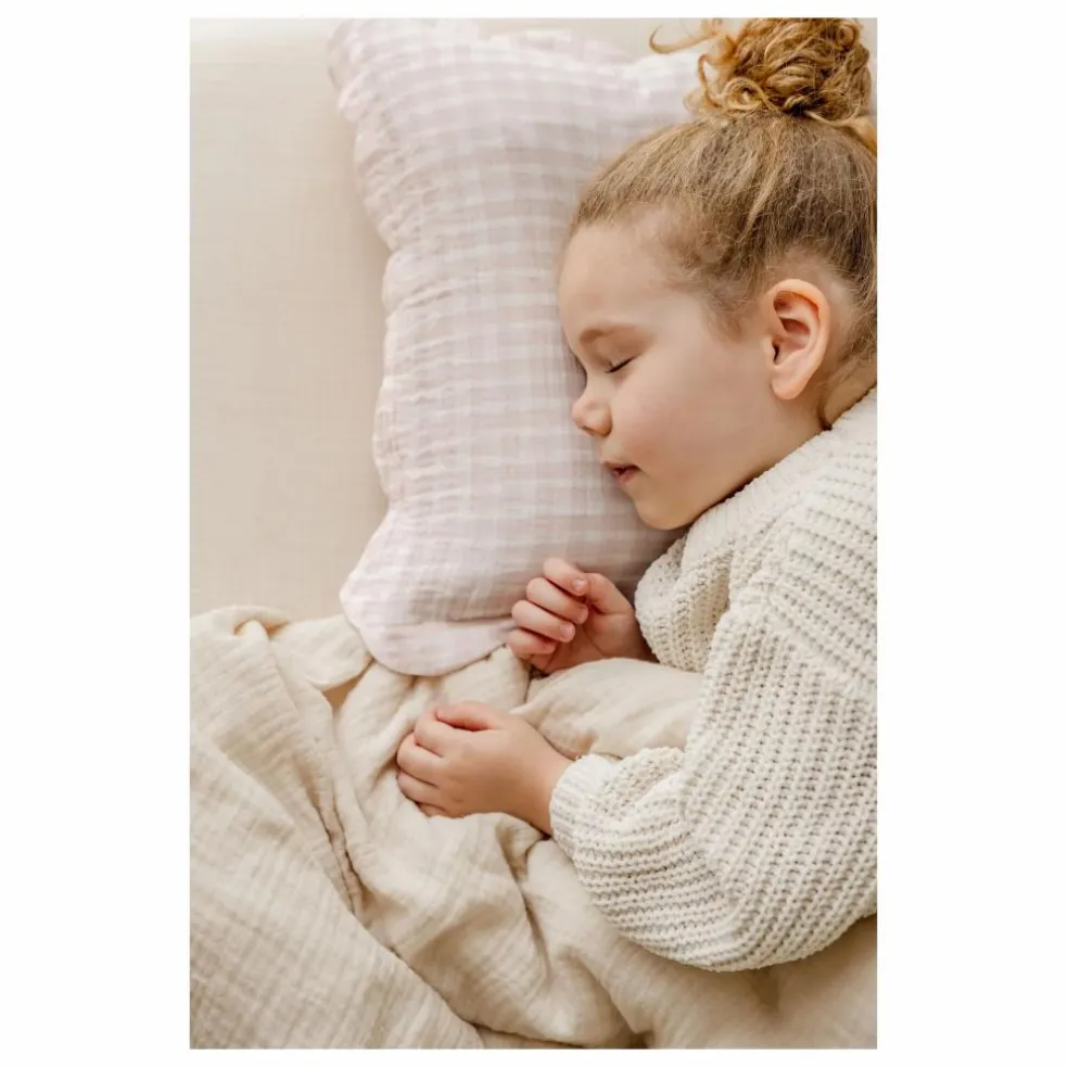 Taies d'oreiller Rosewater en coton bio - Set de 2 | Rose pâle