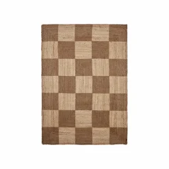 Tapis Chess en jute | Naturel