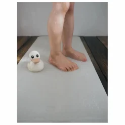 Tapis de bain anti-dérapant en caoutchouc naturel | Gris clair