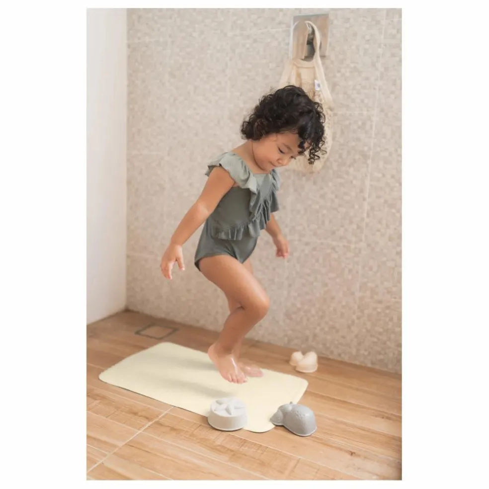 Tapis de bain anti-dérapant en caoutchouc naturel | Sable