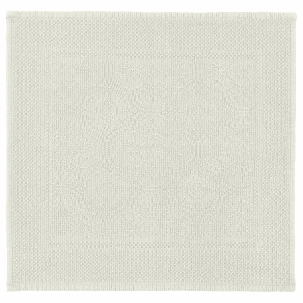 Tapis de bain en coton Kymi | Craie