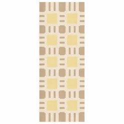 Tapis de couloir en jute Late Breakfast, Evelina Kroon | Jaune pâle