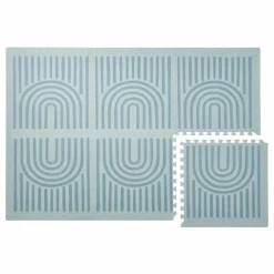 Tapis de jeu modulable Linear | Bleu gris