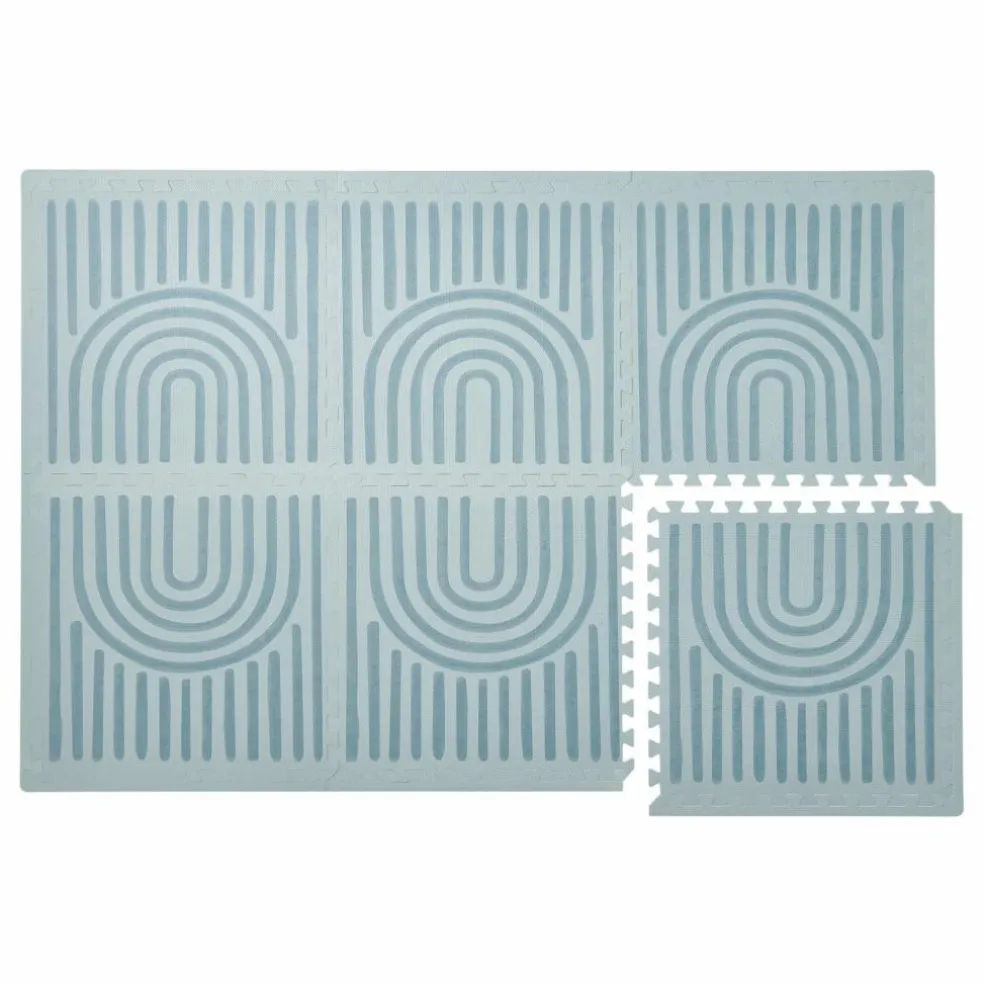 Tapis de jeu modulable Linear | Bleu gris