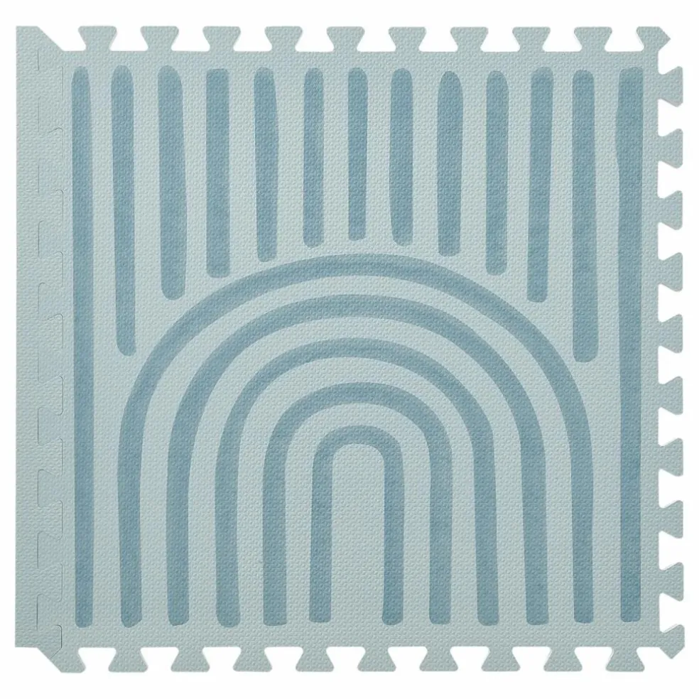 Tapis de jeu modulable Linear | Bleu gris