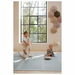 Tapis de jeu modulable Linear | Bleu gris