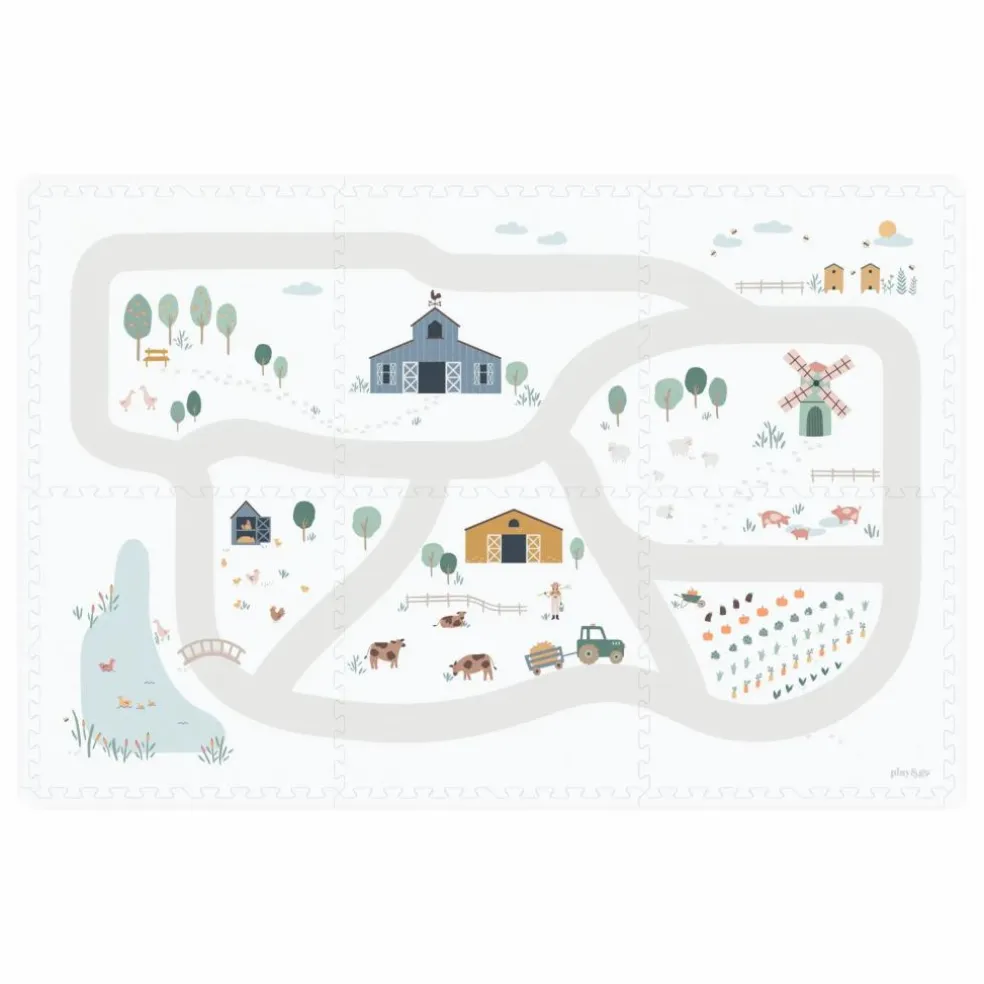 Tapis de jeu modulable Tiloo - Ferme