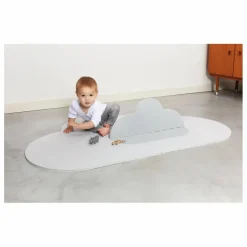 Tapis de jeu pliable Nuage | Gris perle