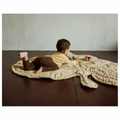 Tapis d'éveil Feuille en coton bio | Beige