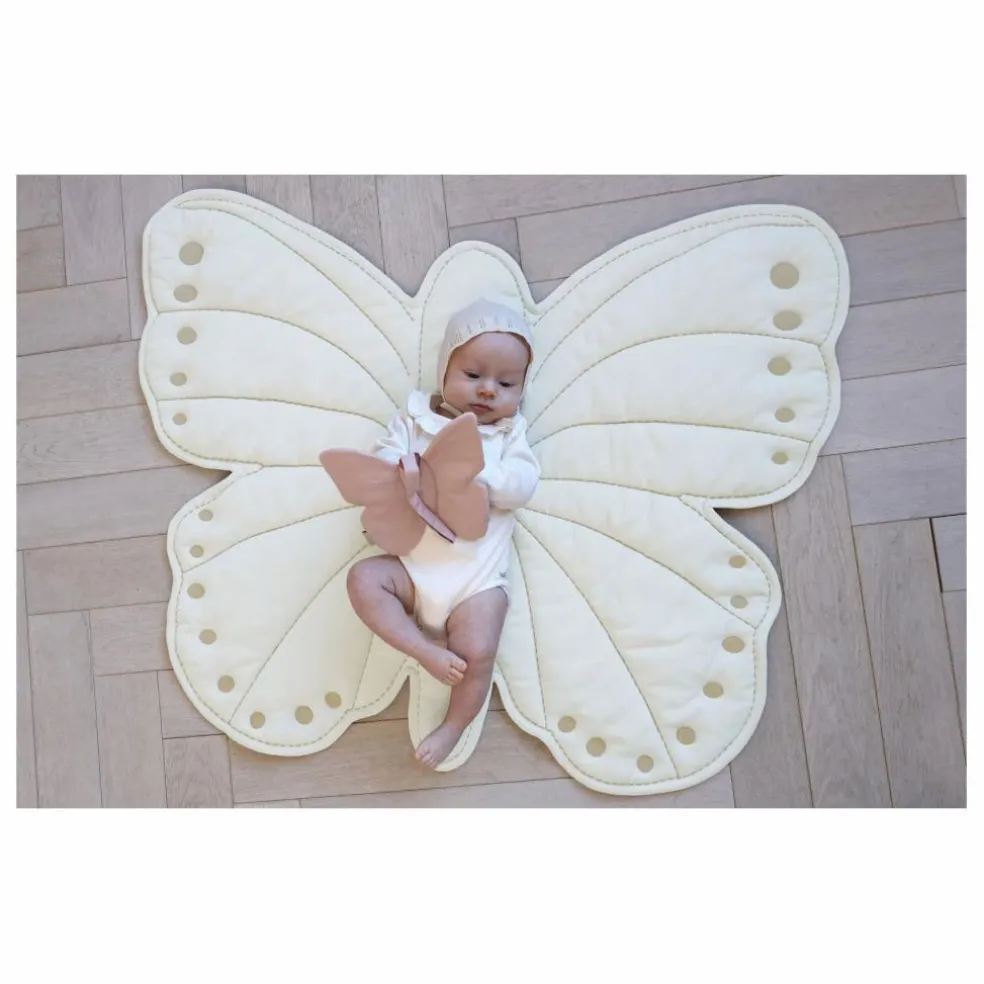 Tapis d'éveil Papillon | Ecru