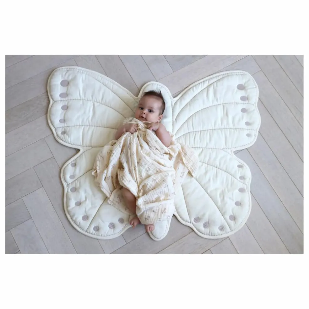 Tapis d'éveil Papillon | Ecru
