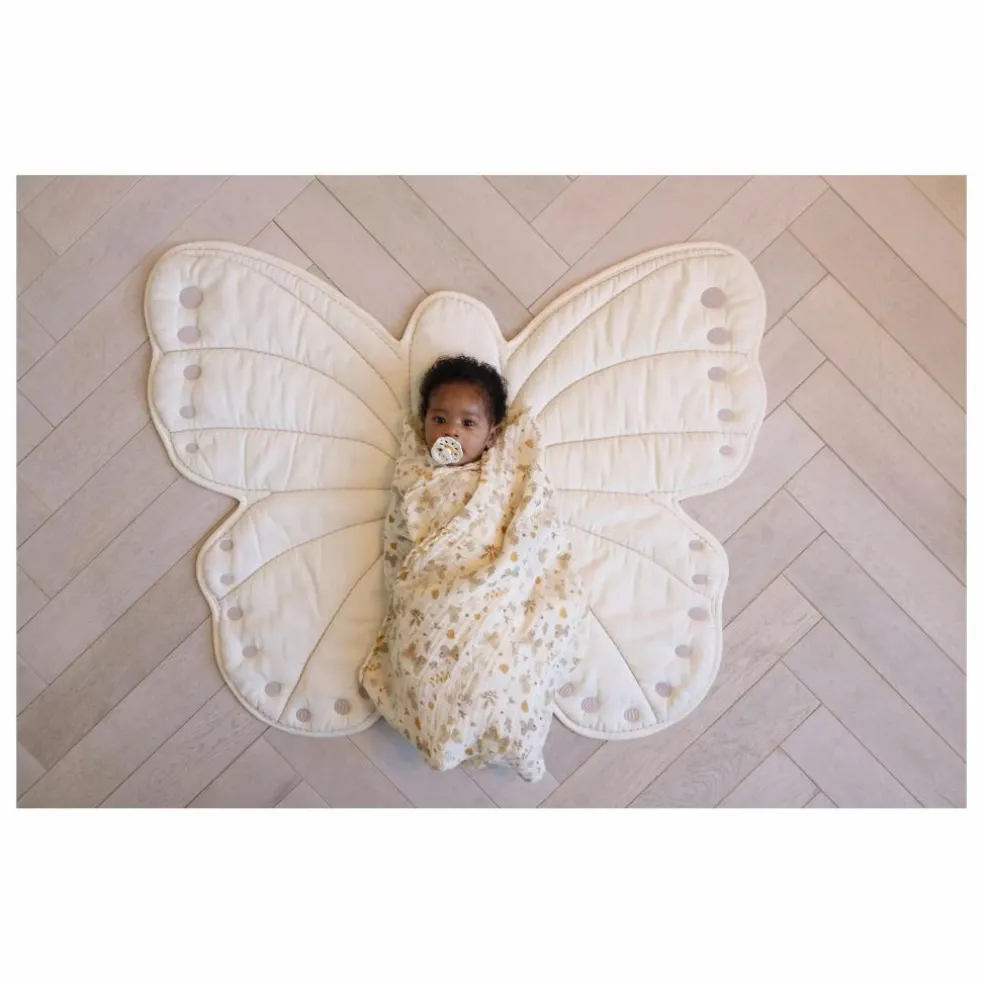 Tapis d'éveil Papillon | Ecru