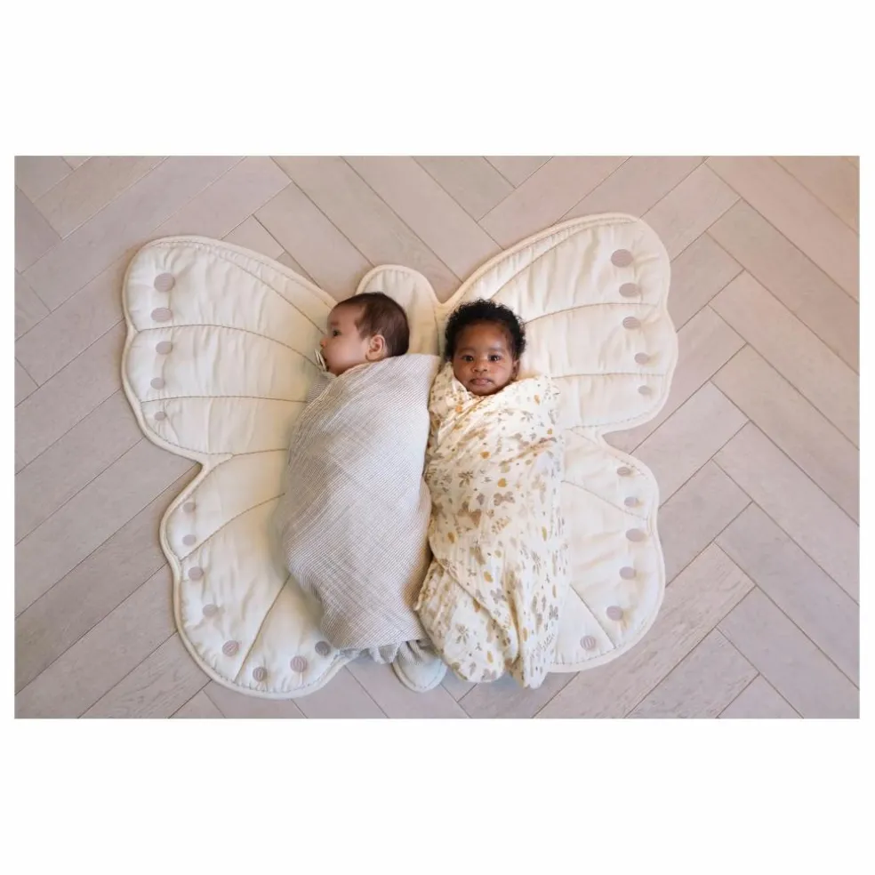 Tapis d'éveil Papillon | Ecru