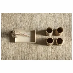 Tapis Earth en jute, Ariadna Miquel | Crème
