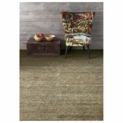 Tapis Earth en jute, Ariadna Miquel | Vert kaki