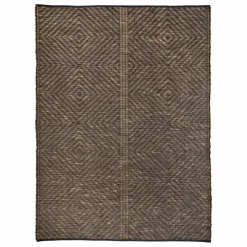 Tapis en jonc de mer | Charbon