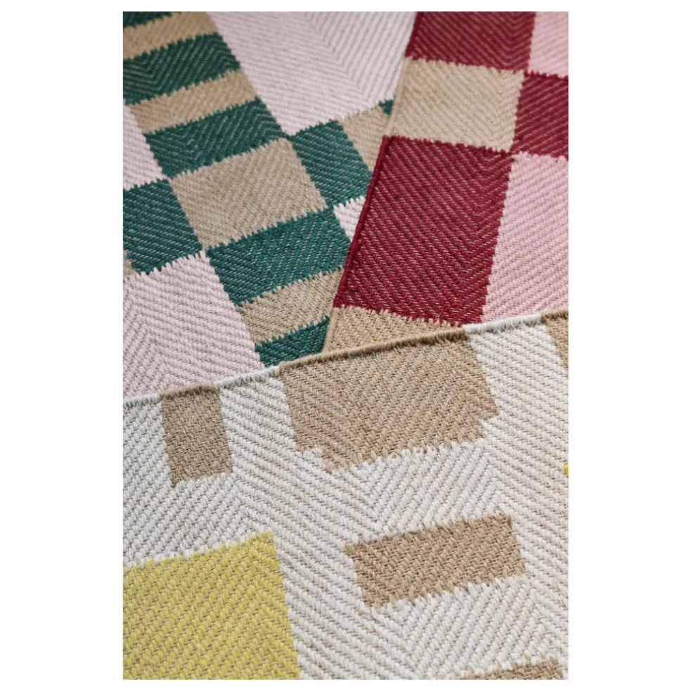 Tapis en jute Late Breakfast, Evelina Kroon | Jaune pâle