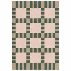 Tapis en jute Late Breakfast, Evelina Kroon | Vert