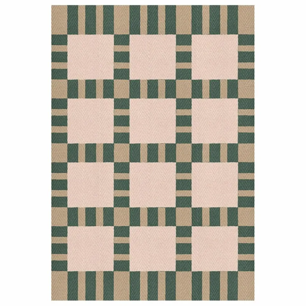 Tapis en jute Late Breakfast, Evelina Kroon | Vert