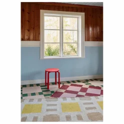 Tapis en jute Late Breakfast, Evelina Kroon | Vert