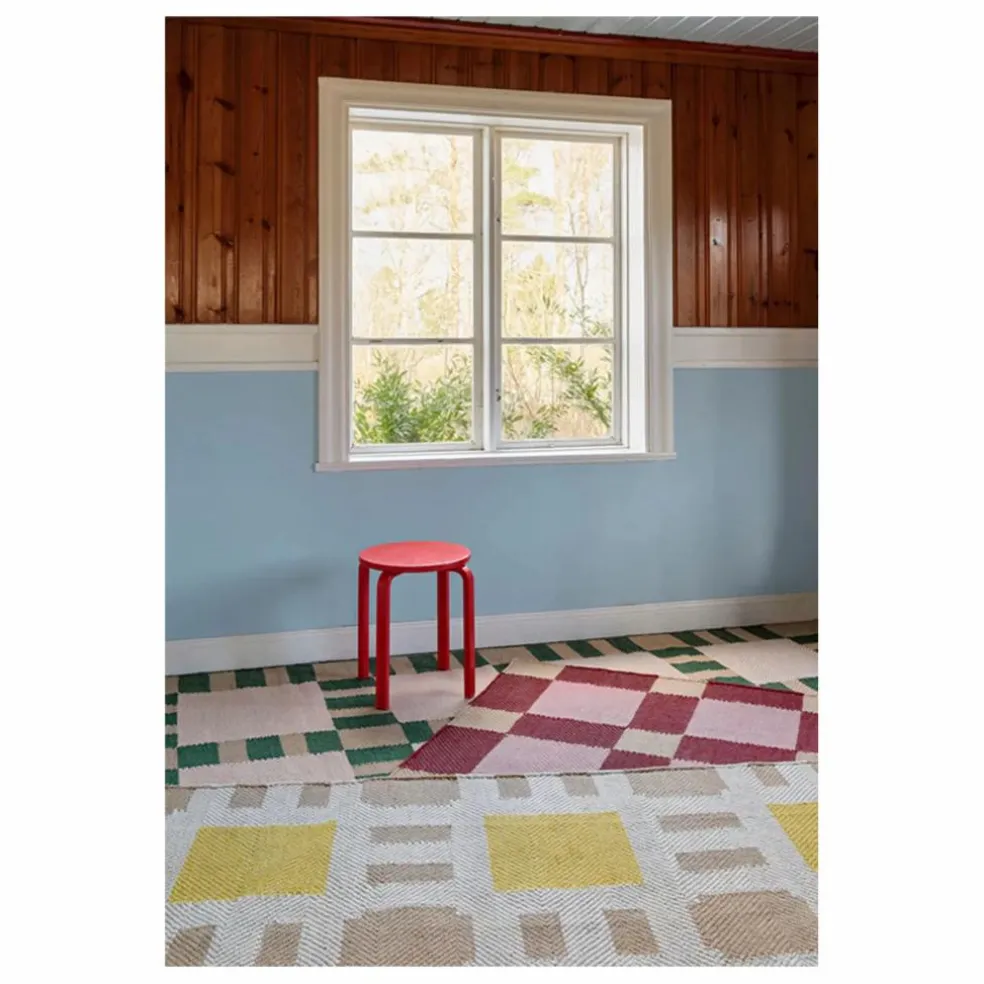 Tapis en jute Late Breakfast, Evelina Kroon | Vert