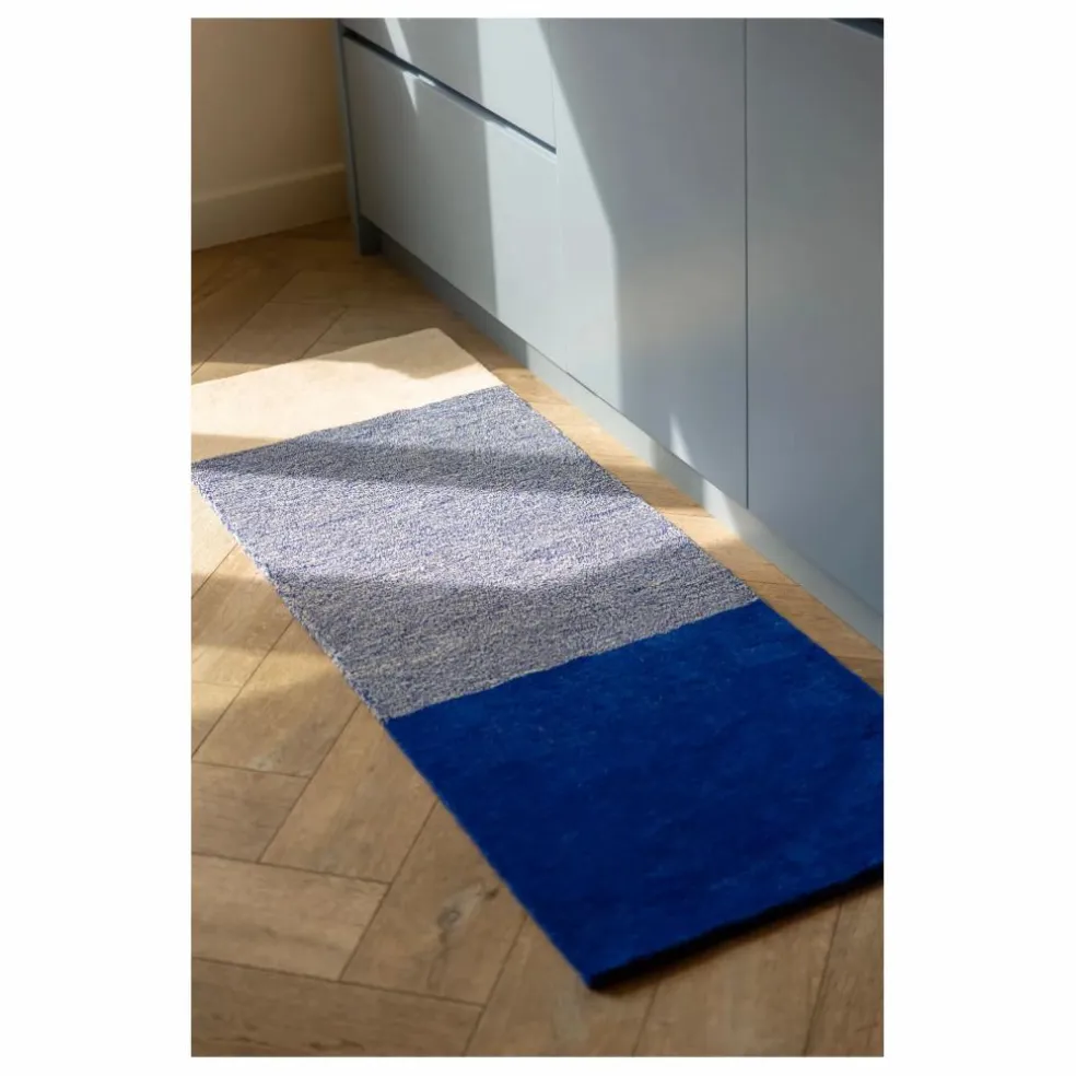 Tapis en laine | Bleu