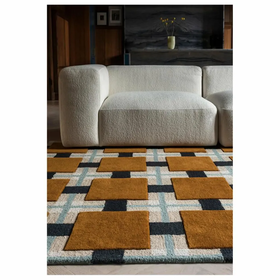 Tapis en laine A walk in the park, Evelina Kroon | Ocre